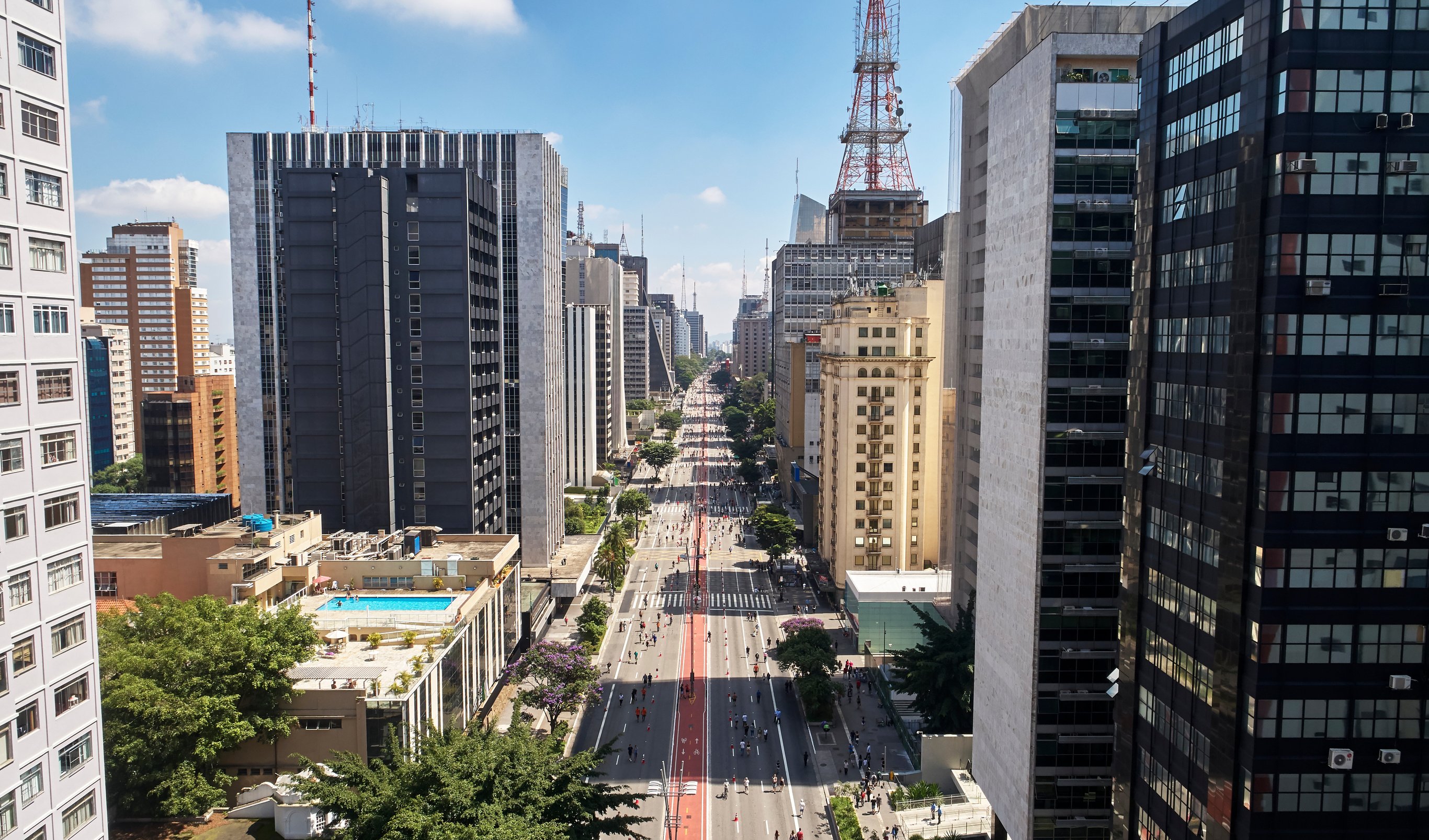 Avenida Paulista (Paulista Avenue), Sao Paulo City, Brazil